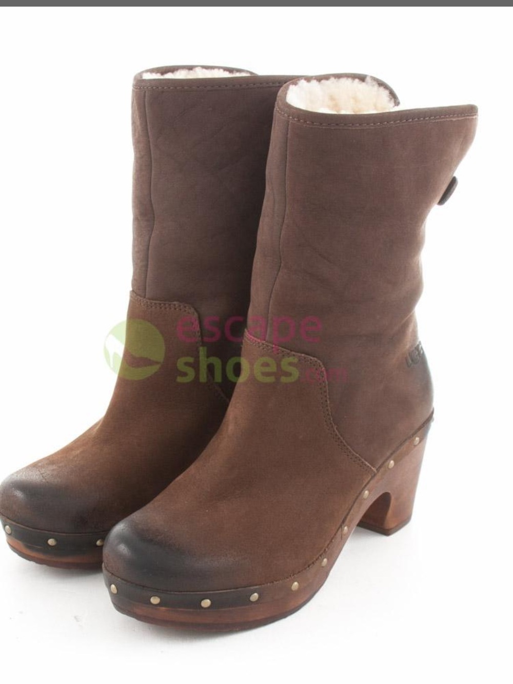 Ugg Lynnea leather and shearling boots size 6